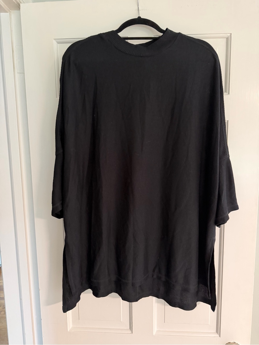 Seven7 Black Women's Oversized Tunic Top